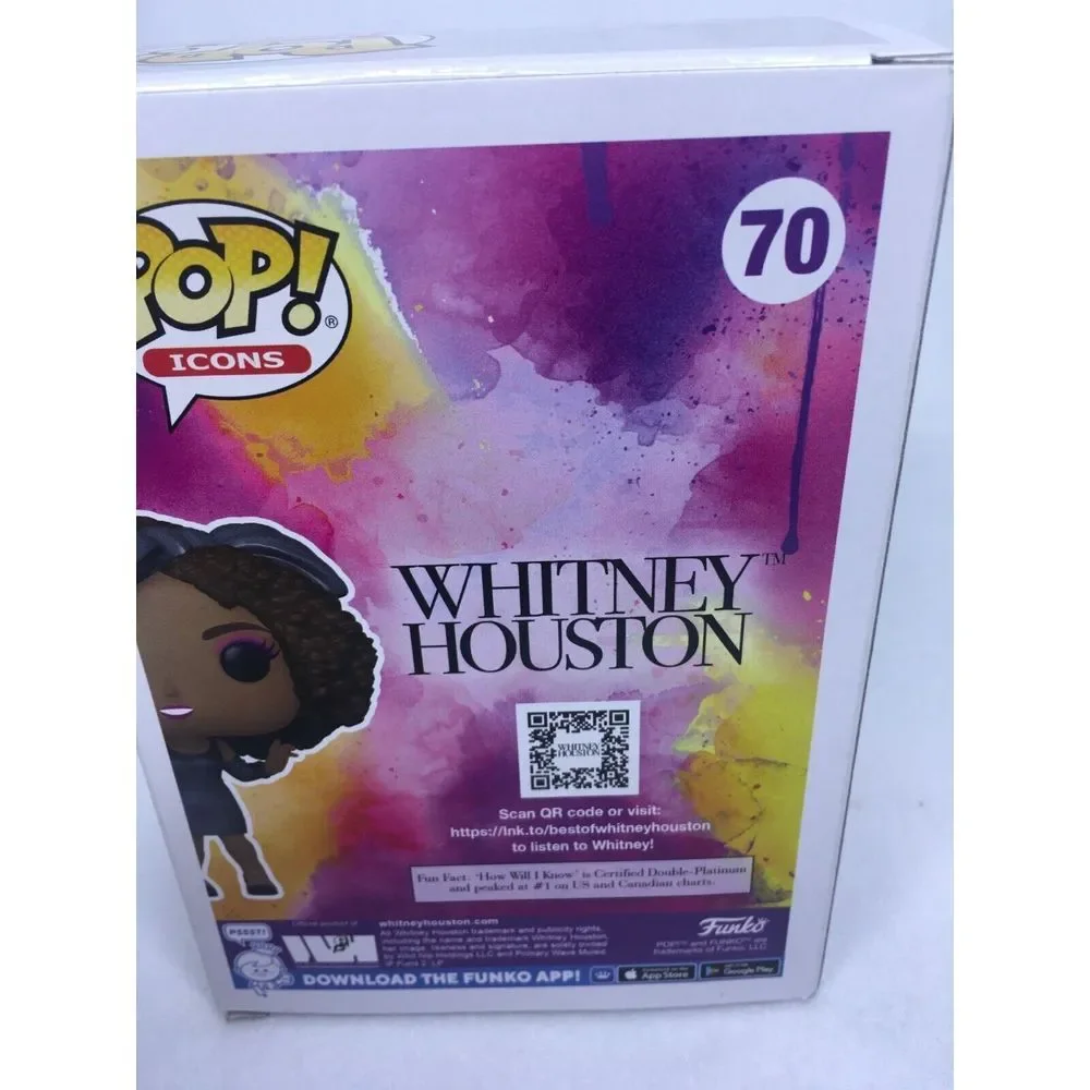 Funko Pop Icons Whitney Houston #70‎ Vinyl Figure Collectible Toy